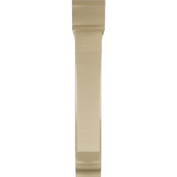 Ekena Millwork - BKTUR0554X30X34LEC01RCPR - Timberthane Faux Wood Legacy Style Bracket w/ Offset Brace, Traditional Ends, 5 1/2"W x 30"D x 34"H, Primed Tan