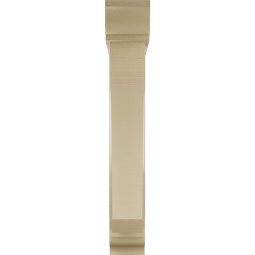 Ekena Millwork - BKTUR0554X30X36LEC01RCPR - Timberthane Faux Wood Legacy Style Bracket w/ Offset Brace, Traditional Ends, 5 1/2"W x 30"D x 36"H, Primed Tan