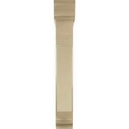 Ekena Millwork - BKTUR0554X30X38LEC01RCPR - Timberthane Faux Wood Legacy Style Bracket w/ Offset Brace, Traditional Ends, 5 1/2"W x 30"D x 38"H, Primed Tan