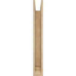 Ekena Millwork - BKTUR0554X30X42LEC01RCPR - Timberthane Faux Wood Legacy Style Bracket w/ Offset Brace, Traditional Ends, 5 1/2"W x 30"D x 42"H, Primed Tan