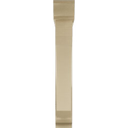 Ekena Millwork - BKTUR0554X32X38LEC01RCPR - Timberthane Faux Wood Legacy Style Bracket w/ Offset Brace, Traditional Ends, 5 1/2"W x 32"D x 38"H, Primed Tan