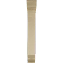 Ekena Millwork - BKTUR0554X32X40LEC01RCPR - Timberthane Faux Wood Legacy Style Bracket w/ Offset Brace, Traditional Ends, 5 1/2"W x 32"D x 40"H, Primed Tan