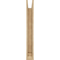 Ekena Millwork - BKTUR0554X32X44LEC01RCPR - Timberthane Faux Wood Legacy Style Bracket w/ Offset Brace, Traditional Ends, 5 1/2"W x 32"D x 44"H, Primed Tan
