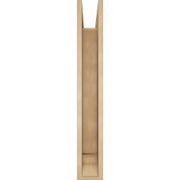 Ekena Millwork - BKTUR0554X34X38LEC01RCPR - Timberthane Faux Wood Legacy Style Bracket w/ Offset Brace, Traditional Ends, 5 1/2"W x 34"D x 38"H, Primed Tan