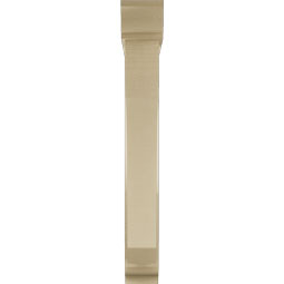 Ekena Millwork - BKTUR0554X34X42LEC01RCPR - Timberthane Faux Wood Legacy Style Bracket w/ Offset Brace, Traditional Ends, 5 1/2"W x 34"D x 42"H, Primed Tan