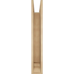 Ekena Millwork - BKTUR0554X36X36LEC01RCPR - Timberthane Faux Wood Legacy Style Bracket w/ Offset Brace, Traditional Ends, 5 1/2"W x 36"D x 36"H, Primed Tan