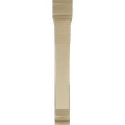 Ekena Millwork - BKTUR0554X36X40LEC01RCPR - Timberthane Faux Wood Legacy Style Bracket w/ Offset Brace, Traditional Ends, 5 1/2"W x 36"D x 40"H, Primed Tan