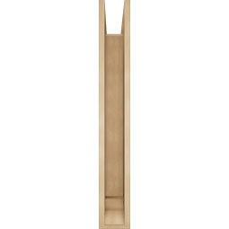 Ekena Millwork - BKTUR0554X36X40LEC01RCPR - Timberthane Faux Wood Legacy Style Bracket w/ Offset Brace, Traditional Ends, 5 1/2"W x 36"D x 40"H, Primed Tan