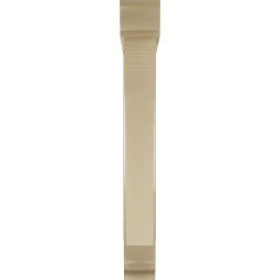 Ekena Millwork - BKTUR0554X36X44LEC01RCPR - Timberthane Faux Wood Legacy Style Bracket w/ Offset Brace, Traditional Ends, 5 1/2"W x 36"D x 44"H, Primed Tan