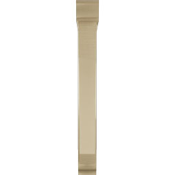 Ekena Millwork - BKTUR0554X36X48LEC01RCPR - Timberthane Faux Wood Legacy Style Bracket w/ Offset Brace, Traditional Ends, 5 1/2"W x 36"D x 48"H, Primed Tan