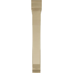 Ekena Millwork - BKTUR0554X38X44LEC01RCPR - Timberthane Faux Wood Legacy Style Bracket w/ Offset Brace, Traditional Ends, 5 1/2"W x 38"D x 44"H, Primed Tan