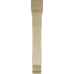 Ekena Millwork - BKTUR0554X40X40LEC01RCPR - Timberthane Faux Wood Legacy Style Bracket w/ Offset Brace, Traditional Ends, 5 1/2"W x 40"D x 40"H, Primed Tan