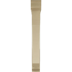 Ekena Millwork - BKTUR0554X40X44LEC01RCPR - Timberthane Faux Wood Legacy Style Bracket w/ Offset Brace, Traditional Ends, 5 1/2"W x 40"D x 44"H, Primed Tan