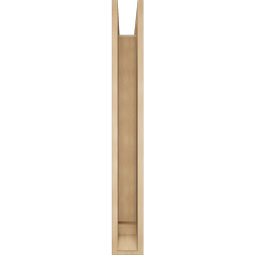 Ekena Millwork - BKTUR0554X40X44LEC01RCPR - Timberthane Faux Wood Legacy Style Bracket w/ Offset Brace, Traditional Ends, 5 1/2"W x 40"D x 44"H, Primed Tan