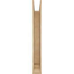 Ekena Millwork - BKTUR0554X42X42LEC01RCPR - Timberthane Faux Wood Legacy Style Bracket w/ Offset Brace, Traditional Ends, 5 1/2"W x 42"D x 42"H, Primed Tan