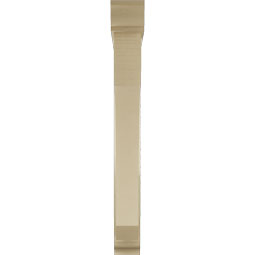 Ekena Millwork - BKTUR0554X42X48LEC01RCPR - Timberthane Faux Wood Legacy Style Bracket w/ Offset Brace, Traditional Ends, 5 1/2"W x 42"D x 48"H, Primed Tan