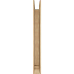 Ekena Millwork - BKTUR0554X42X48LEC01RCPR - Timberthane Faux Wood Legacy Style Bracket w/ Offset Brace, Traditional Ends, 5 1/2"W x 42"D x 48"H, Primed Tan