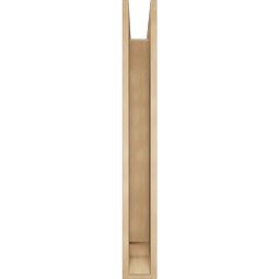 Ekena Millwork - BKTUR0554X44X44LEC01RCPR - Timberthane Faux Wood Legacy Style Bracket w/ Offset Brace, Traditional Ends, 5 1/2"W x 44"D x 44"H, Primed Tan