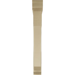 Ekena Millwork - BKTUR0554X46X46LEC01RCPR - Timberthane Faux Wood Legacy Style Bracket w/ Offset Brace, Traditional Ends, 5 1/2"W x 46"D x 46"H, Primed Tan