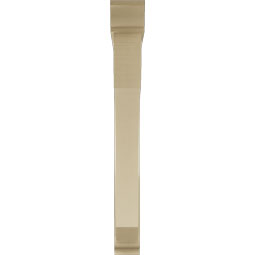 Ekena Millwork - BKTUR0554X48X48LEC01RCPR - Timberthane Faux Wood Legacy Style Bracket w/ Offset Brace, Traditional Ends, 5 1/2"W x 48"D x 48"H, Primed Tan