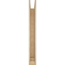 Ekena Millwork - BKTUR0554X48X48LEC01RCPR - Timberthane Faux Wood Legacy Style Bracket w/ Offset Brace, Traditional Ends, 5 1/2"W x 48"D x 48"H, Primed Tan