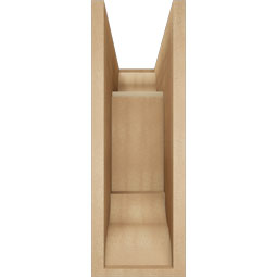 Ekena Millwork - BKTUR0756X18X22LEC01RCPR - Timberthane Faux Wood Legacy Style Bracket w/ Offset Brace, Traditional Ends, 7 1/2"W x 18"D x 22"H, Primed Tan