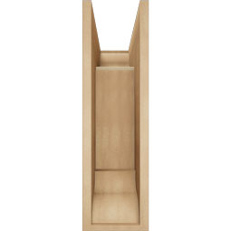Ekena Millwork - BKTUR0756X18X26LEC01RCPR - Timberthane Faux Wood Legacy Style Bracket w/ Offset Brace, Traditional Ends, 7 1/2"W x 18"D x 26"H, Primed Tan