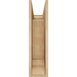 Ekena Millwork - BKTUR0756X18X30LEC01RCPR - Timberthane Faux Wood Legacy Style Bracket w/ Offset Brace, Traditional Ends, 7 1/2"W x 18"D x 30"H, Primed Tan