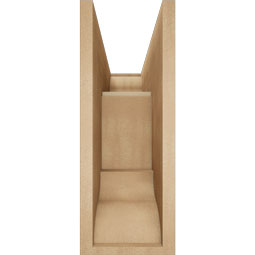 Ekena Millwork - BKTUR0756X20X20LEC01RCPR - Timberthane Faux Wood Legacy Style Bracket w/ Offset Brace, Traditional Ends, 7 1/2"W x 20"D x 20"H, Primed Tan