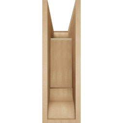 Ekena Millwork - BKTUR0756X20X24LEC01RCPR - Timberthane Faux Wood Legacy Style Bracket w/ Offset Brace, Traditional Ends, 7 1/2"W x 20"D x 24"H, Primed Tan