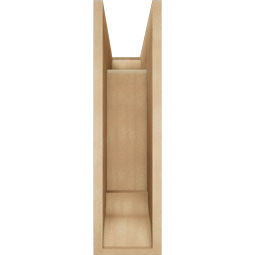 Ekena Millwork - BKTUR0756X20X28LEC01RCPR - Timberthane Faux Wood Legacy Style Bracket w/ Offset Brace, Traditional Ends, 7 1/2"W x 20"D x 28"H, Primed Tan