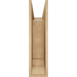 Ekena Millwork - BKTUR0756X22X30LEC01RCPR - Timberthane Faux Wood Legacy Style Bracket w/ Offset Brace, Traditional Ends, 7 1/2"W x 22"D x 30"H, Primed Tan