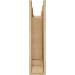 Ekena Millwork - BKTUR0756X22X34LEC01RCPR - Timberthane Faux Wood Legacy Style Bracket w/ Offset Brace, Traditional Ends, 7 1/2"W x 22"D x 34"H, Primed Tan