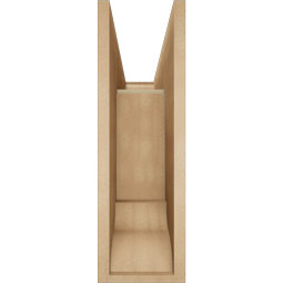Ekena Millwork - BKTUR0756X24X24LEC01RCPR - Timberthane Faux Wood Legacy Style Bracket w/ Offset Brace, Traditional Ends, 7 1/2"W x 24"D x 24"H, Primed Tan