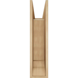 Ekena Millwork - BKTUR0756X24X32LEC01RCPR - Timberthane Faux Wood Legacy Style Bracket w/ Offset Brace, Traditional Ends, 7 1/2"W x 24"D x 32"H, Primed Tan