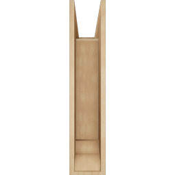 Ekena Millwork - BKTUR0756X24X36LEC01RCPR - Timberthane Faux Wood Legacy Style Bracket w/ Offset Brace, Traditional Ends, 7 1/2"W x 24"D x 36"H, Primed Tan