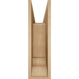 Ekena Millwork - BKTUR0756X26X26LEC01RCPR - Timberthane Faux Wood Legacy Style Bracket w/ Offset Brace, Traditional Ends, 7 1/2"W x 26"D x 26"H, Primed Tan
