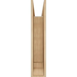 Ekena Millwork - BKTUR0756X26X38LEC01RCPR - Timberthane Faux Wood Legacy Style Bracket w/ Offset Brace, Traditional Ends, 7 1/2"W x 26"D x 38"H, Primed Tan