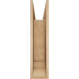 Ekena Millwork - BKTUR0756X28X32LEC01RCPR - Timberthane Faux Wood Legacy Style Bracket w/ Offset Brace, Traditional Ends, 7 1/2"W x 28"D x 32"H, Primed Tan