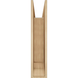 Ekena Millwork - BKTUR0756X28X36LEC01RCPR - Timberthane Faux Wood Legacy Style Bracket w/ Offset Brace, Traditional Ends, 7 1/2"W x 28"D x 36"H, Primed Tan