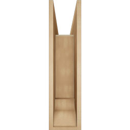Ekena Millwork - BKTUR0756X30X30LEC01RCPR - Timberthane Faux Wood Legacy Style Bracket w/ Offset Brace, Traditional Ends, 7 1/2"W x 30"D x 30"H, Primed Tan