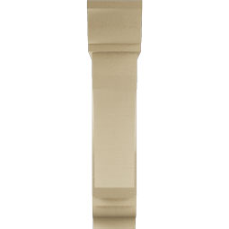 Ekena Millwork - BKTUR0756X30X36LEC01RCPR - Timberthane Faux Wood Legacy Style Bracket w/ Offset Brace, Traditional Ends, 7 1/2"W x 30"D x 36"H, Primed Tan