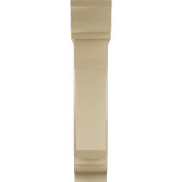 Ekena Millwork - BKTUR0756X30X38LEC01RCPR - Timberthane Faux Wood Legacy Style Bracket w/ Offset Brace, Traditional Ends, 7 1/2"W x 30"D x 38"H, Primed Tan