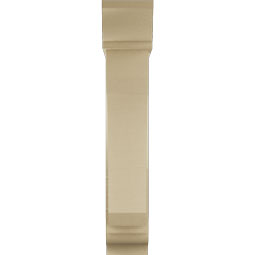 Ekena Millwork - BKTUR0756X30X42LEC01RCPR - Timberthane Faux Wood Legacy Style Bracket w/ Offset Brace, Traditional Ends, 7 1/2"W x 30"D x 42"H, Primed Tan