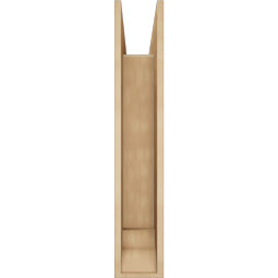 Ekena Millwork - BKTUR0756X30X42LEC01RCPR - Timberthane Faux Wood Legacy Style Bracket w/ Offset Brace, Traditional Ends, 7 1/2"W x 30"D x 42"H, Primed Tan