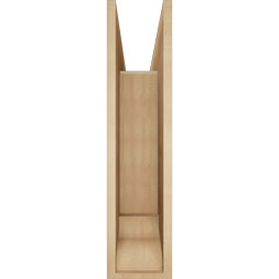 Ekena Millwork - BKTUR0756X32X32LEC01RCPR - Timberthane Faux Wood Legacy Style Bracket w/ Offset Brace, Traditional Ends, 7 1/2"W x 32"D x 32"H, Primed Tan