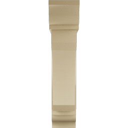 Ekena Millwork - BKTUR0756X32X36LEC01RCPR - Timberthane Faux Wood Legacy Style Bracket w/ Offset Brace, Traditional Ends, 7 1/2"W x 32"D x 36"H, Primed Tan