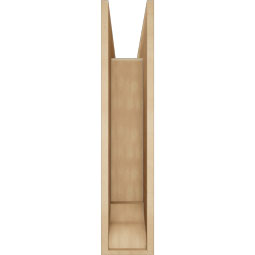 Ekena Millwork - BKTUR0756X32X36LEC01RCPR - Timberthane Faux Wood Legacy Style Bracket w/ Offset Brace, Traditional Ends, 7 1/2"W x 32"D x 36"H, Primed Tan