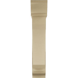 Ekena Millwork - BKTUR0756X32X40LEC01RCPR - Timberthane Faux Wood Legacy Style Bracket w/ Offset Brace, Traditional Ends, 7 1/2"W x 32"D x 40"H, Primed Tan