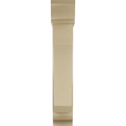 Ekena Millwork - BKTUR0756X32X44LEC01RCPR - Timberthane Faux Wood Legacy Style Bracket w/ Offset Brace, Traditional Ends, 7 1/2"W x 32"D x 44"H, Primed Tan